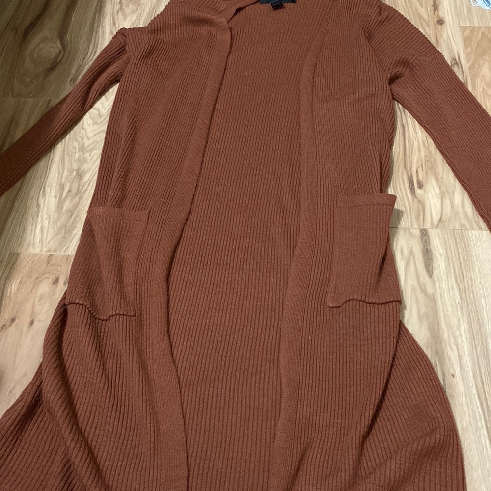Forever 21 long brown cardigan
